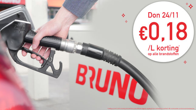 24 november: Tanken aan €-0,18 korting!